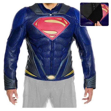 superman man of steel movie leather jacket prop replica